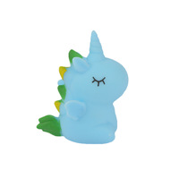 Jouet à presser Licorne Ailée Transparente en TPR Souple, Jouet Anti-Stress Élastique Mignon de Dessin Animé, Cadeau de Collection pour Enfants