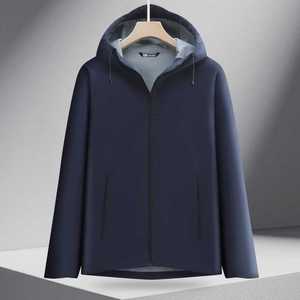 Chaqueta Impermeable con Capucha, Cortavientos, Unisex, para Trabajo al Aire Libre en Invierno, con Forro Interior, Color Sólido en Contraste, GJ12-M8 - Product Image 4