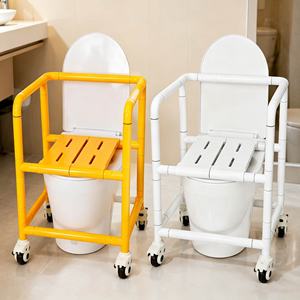 Chaise de douche et siège de toilette Tengwei avec roulettes pour personnes âgées et femmes enceintes – Aide à la sécurité dans la salle de bain - Product Image 1