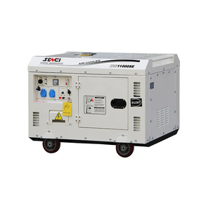 Senci nhà máy điện 10 KVA im lặng Máy phát điện diesel 110V 220V 60Hz monophase 3000rpm 3600rpm với ATS Hộp 4 bánh xe dễ dàng để di chuyển - Product Image 2