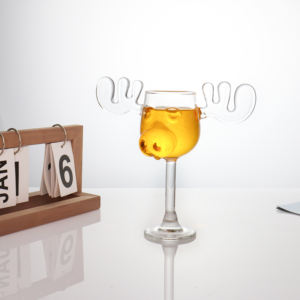 8 Oz Clear National Lampoon'S Navidad Vacaciones Griswold Moose Taza Crystal Clear Retro Cristalería Flautas Copas - Product Image 4