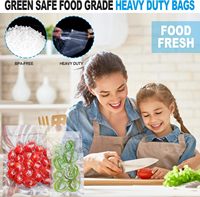 Sacs sous vide texturés en plastique transparent de qualité alimentaire PA/PE sur rouleaux, pochettes d'emballage gaufrées pour l'emballage alimentaire