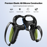 Coque en silicone bicolore pour Meta pour Quest 3S/Quest3 Housse de protection pour poignée de contrôleur Compatible avec les accessoires VR
