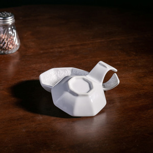 Plato octogonal de cerámica para condimentos con soporte para palillos, tazón de porcelana para salsas, ideal para hot pot. - Product Image 2