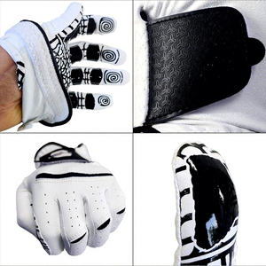 Wholesale Custom Logo Premium Quality male Left Hand Right Hand Golf Cabretta Leather <b>Sticky</b> Palm Golf Gloves For Unisex - Product Image 3