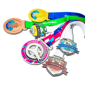 Hero Makers bastón equipo Logo varillas Retro Mini natación carrera coche bronce Metal plata Logo oro medallón personalizado - Product Image 3