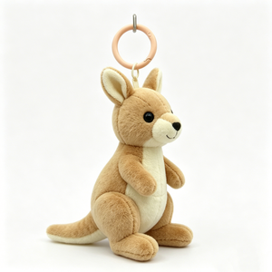Customized Australian souvenir keychain,Kangaroo plush accessory for bags,Small plush toy gift for kids - Product Image 1