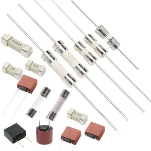 Safe reliable circuit protector 100mA-30A Ceramic Tube High Break SLOW-Acting Fuse for power socket plug protection