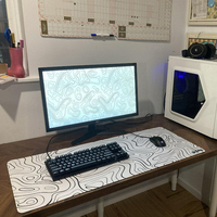 Tapis de souris de jeu en caoutchouc naturel personnalisé avec repose-poignet, design de dessin animé - Stock en gros disponible