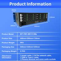 Matrix Splicer HDMI Industri 12x12 Tanpa Kompresi Input, Chip FPGA Pixel Clock 600MHz untuk Lingkungan Tampilan Kritis