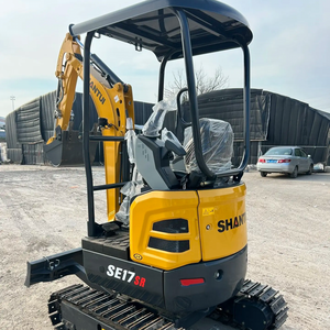Mini excavadora sobre orugas Shan Tui SE17SR usada con motor y bomba 1,7 toneladas 0.065m Capacidad de cubo buenas condiciones precio bajo - Product Image 4