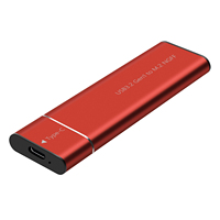 M.2 Casing SSD USB 3.2 Tipe C ke M.2 NGFF SSD Casing protokol SATA 6Gbps Solid State Drive Enclosure
