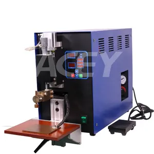 suppliers Automatic Laboratory Li ion battery electrode ear spot welder machine for sale