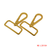 Mousqueton rétro en métal doré avec clip à ressort pivotant pour sac en cuir, laisse de chien, cordon, logo personnalisé