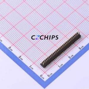 X1321WVS-2x28J-C40D53 Pin Header SMD,P=1.27mm Connector ( Pin Structure: 2x28P )( Pitch: 1.27mm )( Row Spacing: 1.27mm ) - Product Image 1