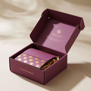 Ramah lingkungan Kraft kertas bergelombang kotak surat dapat digunakan kembali lipat pengiriman surat Berlangganan kemasan kotak kertas hadiah untuk hadiah - Product Image 3