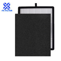 Filter HEPA Pengganti Aerio-300 Kompatibel dengan Pembersih Zigma Aerio-300, 2 Filter HEPA Efisiensi Tinggi + 2 Filter Karbon