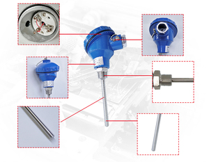 Sonda de Sensor de Alta Temperatura de Acero Inoxidable OEM ODM, Termopar Industrial RTD PT100, Conexión Roscada Impermeable, a Prueba de Explosiones - Product Image 6