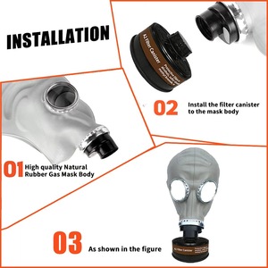 Masker Gas JM1 Karet Elastis Tinggi, Ringan, Nyaman Dipakai, Layanan Kustomisasi Tersedia, Grosir untuk Pesanan dalam Jumlah Besar - Product Image 5