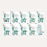 Koleksi Ubin Mahjong Akrilik Bergaris New York Liberty Torch US Mahjong Tiles Mahjong Blocks untuk Pesta di Rumah