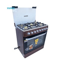 Cuisinière à gaz Xunda, nouveau modèle, cinq brûleurs, 30 pouces, 5 feux, électrique et à gaz, avec four à gaz intégré pour usage domestique