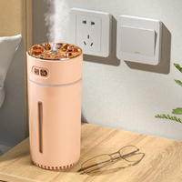 Humidificateur USB pour voiture, purificateur d'air portable, diffuseur de brume rechargeable avec lumière LED colorée pour la maison et les voyages