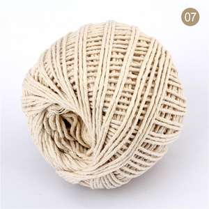 <span class=keywords><strong>Barato</strong></span> al por mayor 1,5mm <span class=keywords><strong>macramé</strong></span> cordón trenzado DIY artesanía cordón de algodón colorido giro cuerda de algodón - Product Image 5