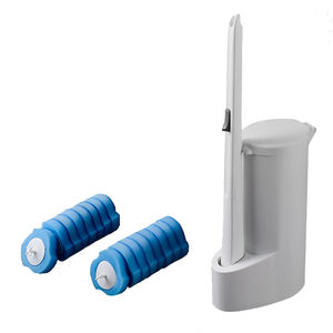 <b>Cheap</b> Price 16 Refills Wall-mounted Available Disposable <b>Toilet</b> <b>Brush</b> with Wand Cleaning Solution Contains - Product Image 2