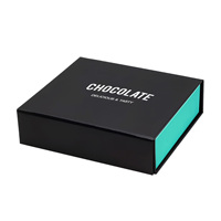 Fabricant de coffrets cadeaux de luxe en carton vide pour chocolats, avec doublure en éponge, lamination mate imperméable personnalisée