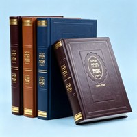 Bible personnalisée avec bords dorés, couverture rigide, boîte cadeau en carton, format A4, papier offset, pour communion, baptême, commandes en gros