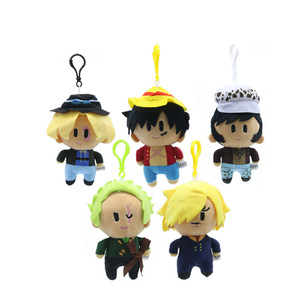 Venta al por mayor: Muñeco de peluche con clip de 13 cm de <span class=keywords><strong>Tony</strong></span> <span class=keywords><strong>Tony</strong></span> <span class=keywords><strong>Chopper</strong></span>, Ace, Luffy y Law, llavero colgante, juguete de peluche. - Product Image 1