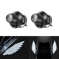 2025 Venta caliente coche alas de Ángel Luz de bienvenida LED chasis proyector modificado iluminación decorativa manta alas luz láser