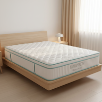 Matelas Confort 150x200cm avec Couche de Soutien, Anti-Sciatique, en Mousse Roulée en Boîte pour Hôpitaux et Hôtels