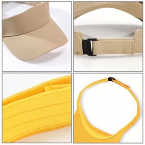 หมวกกีฬาผ้าฝ้ายแท้แบบปรับได้ ปีกโค้ง สำหรับผู้ชาย/ผู้หญิง-หมวกกันแดดฤดูใบไม้ผลิ/ฤดูร้อน ดีไซน์เปิดด้านบน มี 10 สี - Product Image 5