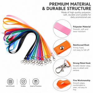 Cordón de Poliéster Personalizado con Logotipo, Cordón para el Cuello con Impresión por Sublimación y Gancho Metálico para Porta Identificaciones, Regalo Promocional - Product Image 4