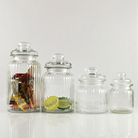 Bocaux en verre en gros pour cornichons, bocaux de conservation alimentaire, bocaux pour huile de piment, bocaux Mason, bocaux à miel avec couvercles