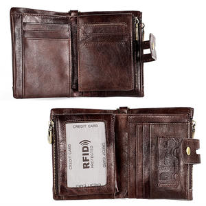 Portefeuille en cuir PU de fournisseur OEM chinois, designs de mode innovants, organiseur de sacs à main pour hommes, femmes et dames, à deux ou trois volets - Product Image 6