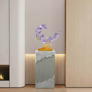 Estatuilla esculpida de resina epoxi grande de piso a techo Decoración de vestíbulo de hotel y oficina de lujo para el hogar - Product Image 2