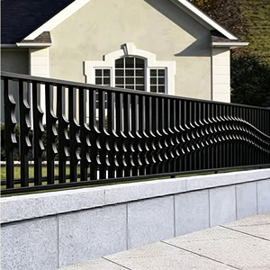 Clôture de sécurité extérieure neuve avec revêtement en poudre, panneaux <span class=keywords><strong>tubulaires</strong></span> en fer et aluminium - Product Image 3