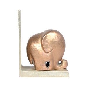 Sujetalibros con forma de elefante de aluminio y metal de alta calidad personalizado soporte decorativo para libros para el hogar y la Oficina - Product Image 4