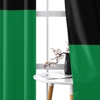 Rideau occultant en polyester à thème drapeau pan-africain, rideau thermique anti-soleil pour la décoration intérieure de la maison et des chambres d'enfants