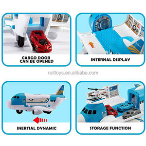 Jouets de <span class=keywords><strong>porte</strong></span>-avions de transport aérien inertiel, ensemble de jeu d'aéroport électrique avec super stockage - Product Image 3