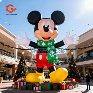 Décoration d'événement de festival <span class=keywords><strong>Mickey</strong></span> Mouse <span class=keywords><strong>gonflable</strong></span> avec chapeau de Noël Conception personnalisée Personnage <span class=keywords><strong>gonflable</strong></span> <span class=keywords><strong>Mickey</strong></span> Mouse Dessin animé - Product Image 4
