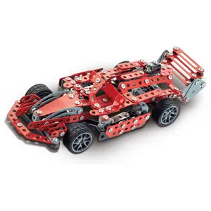Детский 3D модель гоночного автомобиля, 287 шт., металлические детали для строительных блоков, инженерные игрушки-проекторы