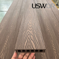 Planches de terrasse en composite PE pour l'extérieur, WPC, pour terrasses de restaurants commerciaux, texture imitation bois de teck