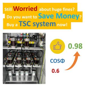 Thiết bị bù công suất phản kháng 300Kvar bảng cải tiến hiệu chỉnh hệ số công suất tự động - Product Image 2