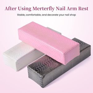 Repose-bras pour ongles, coussin repose-bras facile à nettoyer pour ongles en acrylique, support de repose-main robuste en cuir PU - Product Image 6