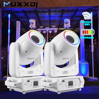 Muxxdj 1 pièce, projecteur à tête mobile alimenté par batterie, lumière de scène sans fil DMX, lumières Sharpy DJ pour discothèque