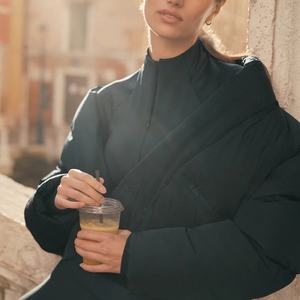 Service de Marquage OEM Impression Manteaux d'Hiver Chauds Épais Tendance Luxe Coupe-Vent Grande Taille pour Femmes - Product Image 6