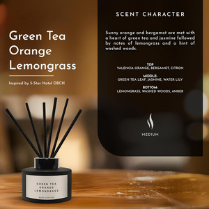 Trend Home Fragrance White Label Custom Logo 50ml Frosted Matte Black Glass Reed <b>Diffuser</b> Essential Oil Paraben Free 90-Day - Product Image 3